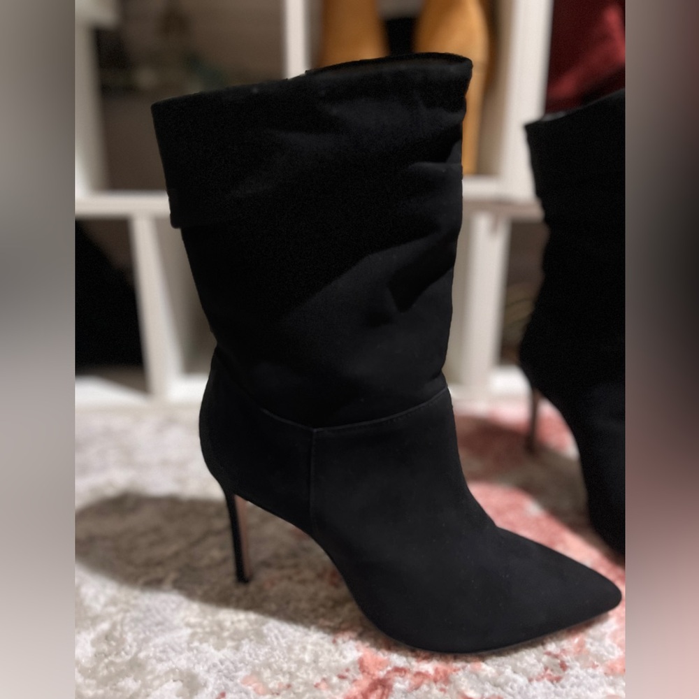 SCHUTS Black Suede Slouchy Boots